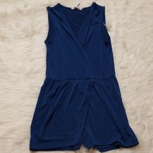 🔥6/$25 BCBGeneration blue faux wrap Romper small
